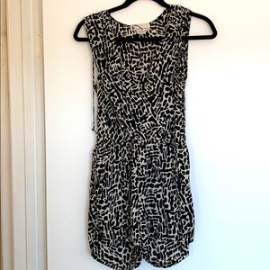 Black and white romper